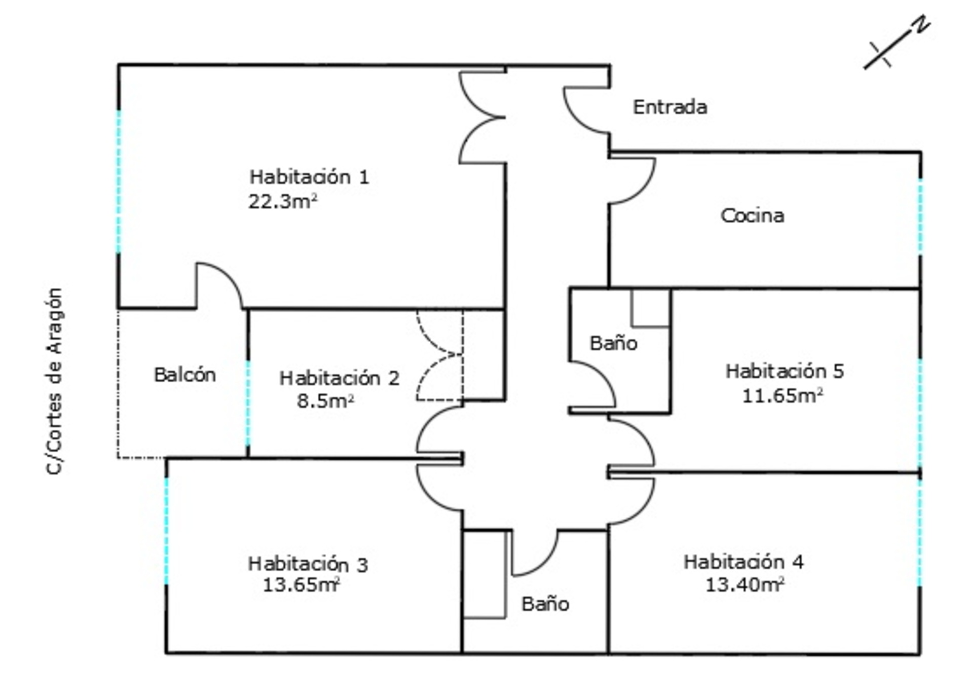 Habitación 119 m², Gallur