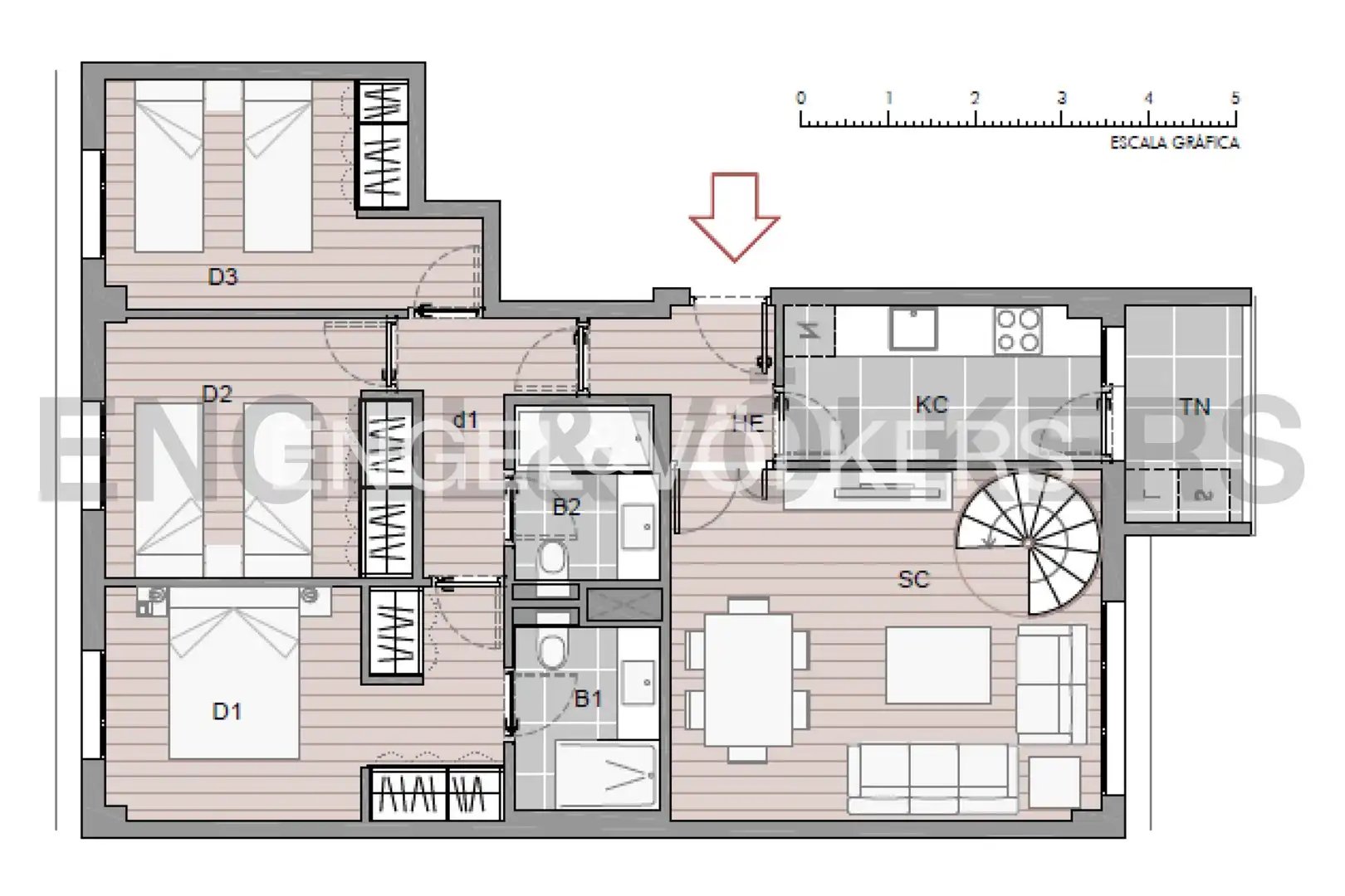 Piso de 130 m² en Madrid