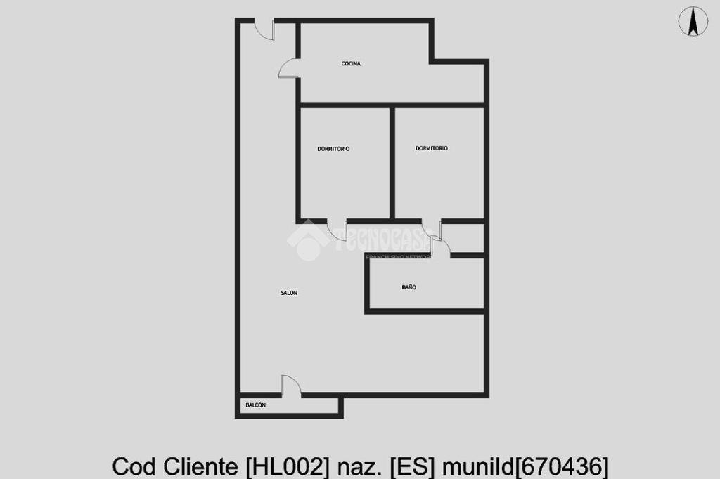Piso de 76 m² en Huelva