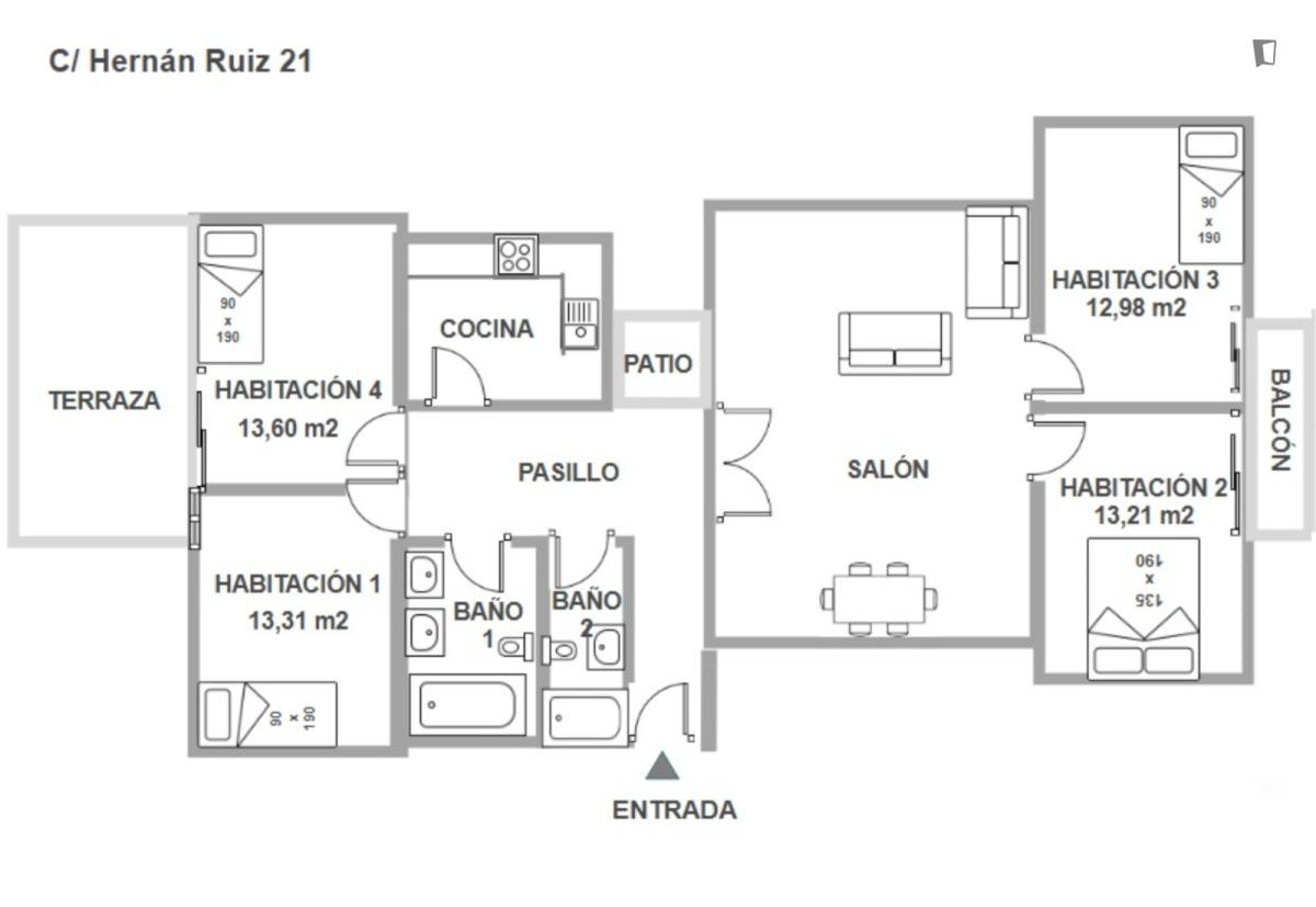 Habitació de lloguer, Sevilla