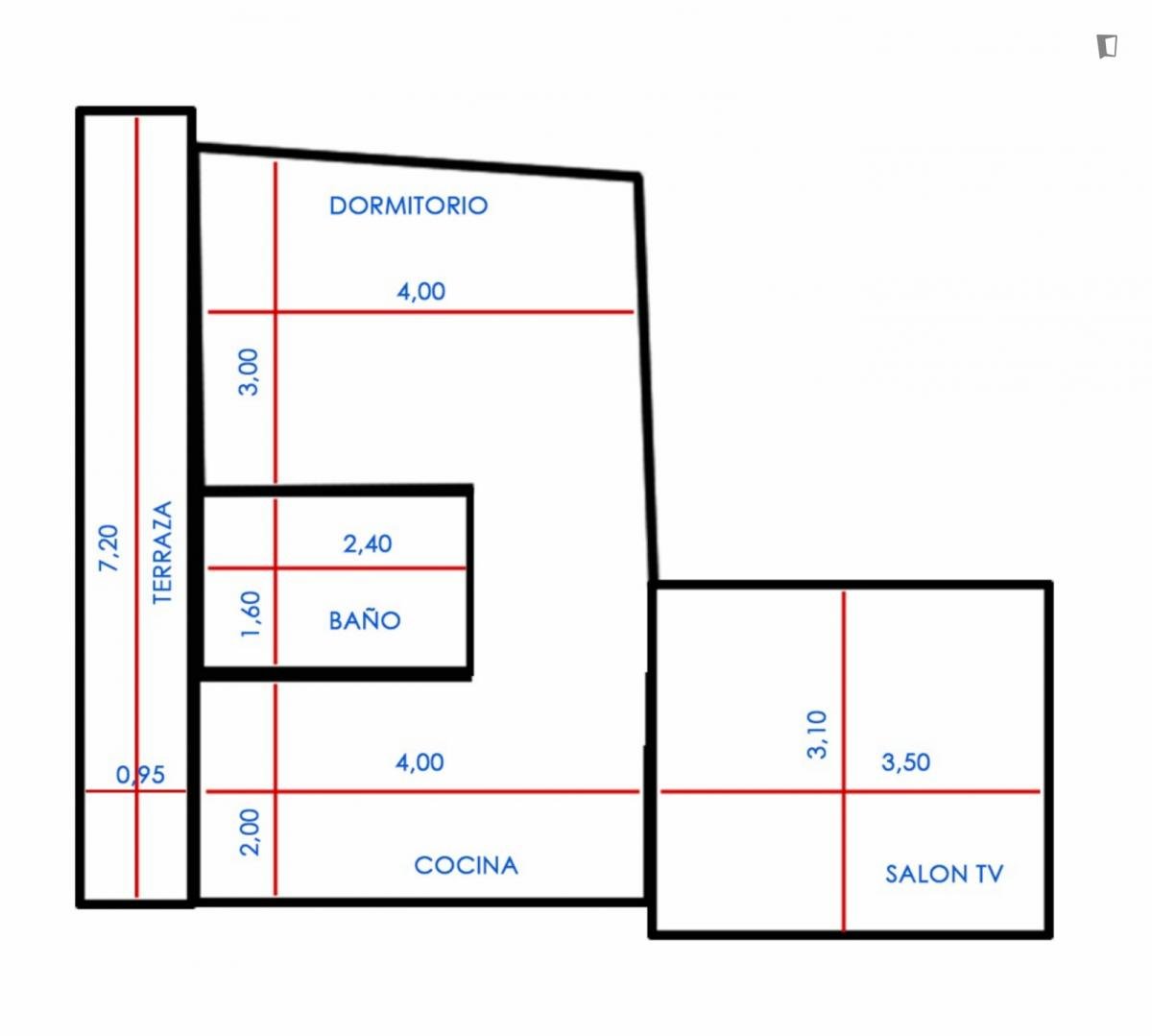 Piso de 40 m² en Madrid