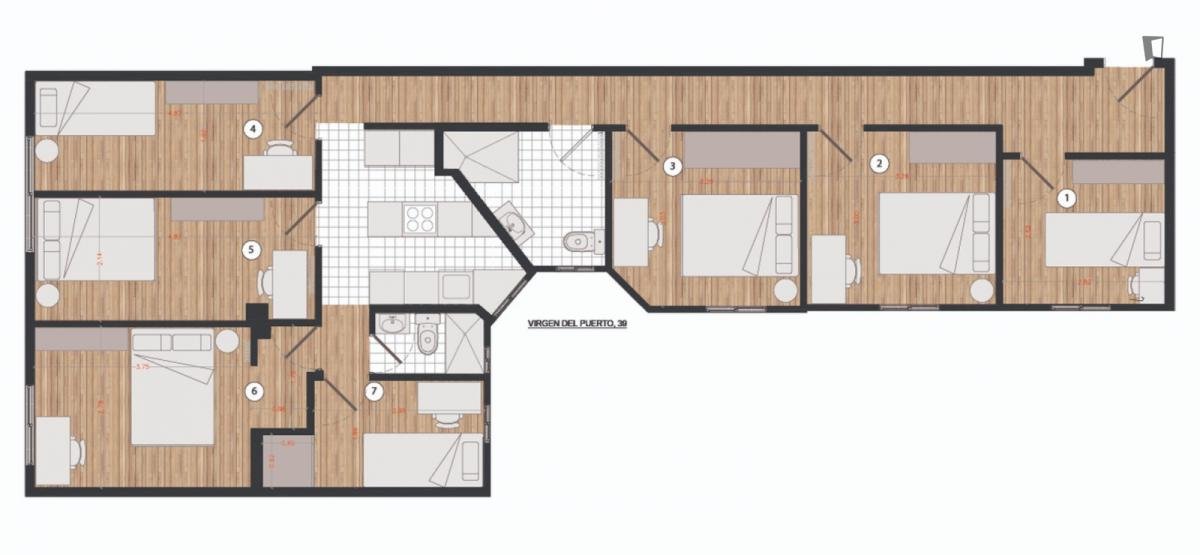 Zimmer zur Miete, Madrid