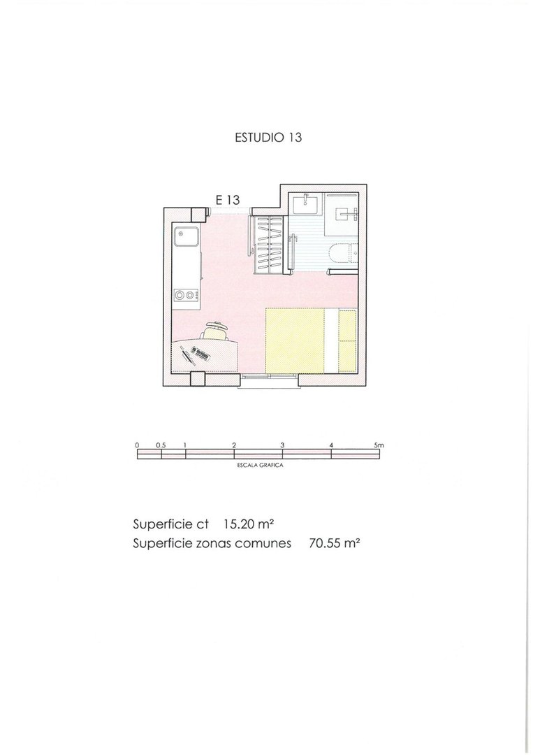 Piso de 32 m² en Murcia