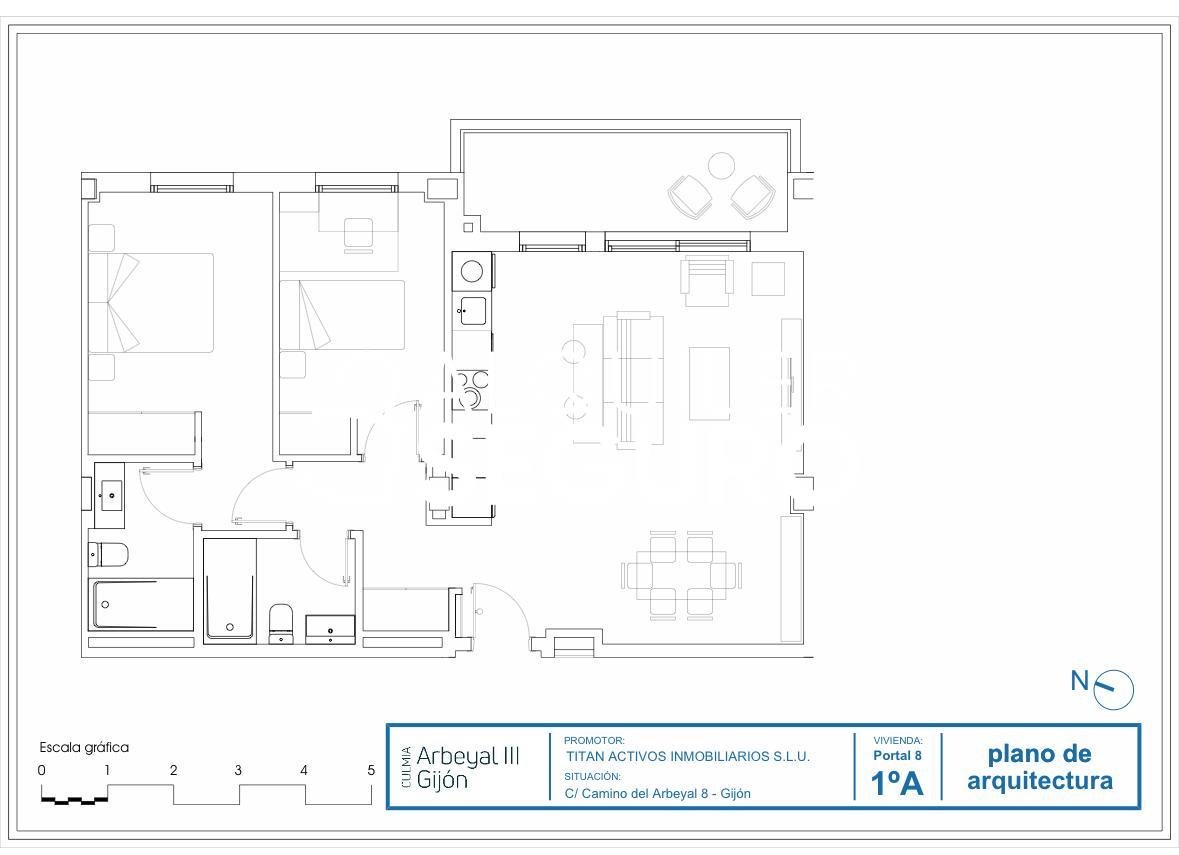 Pis de 70 m² a Gijón