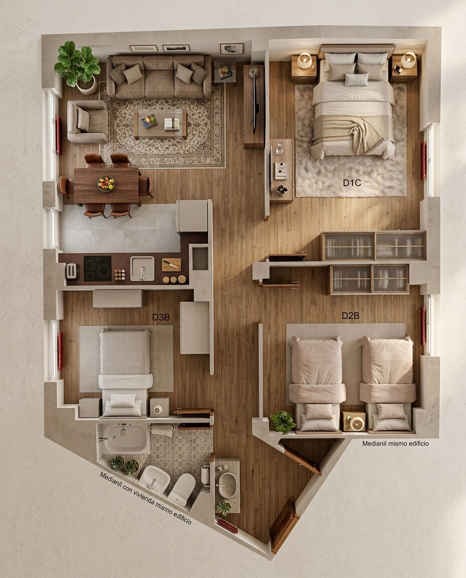 Flat 72 m² in Zaragoza
