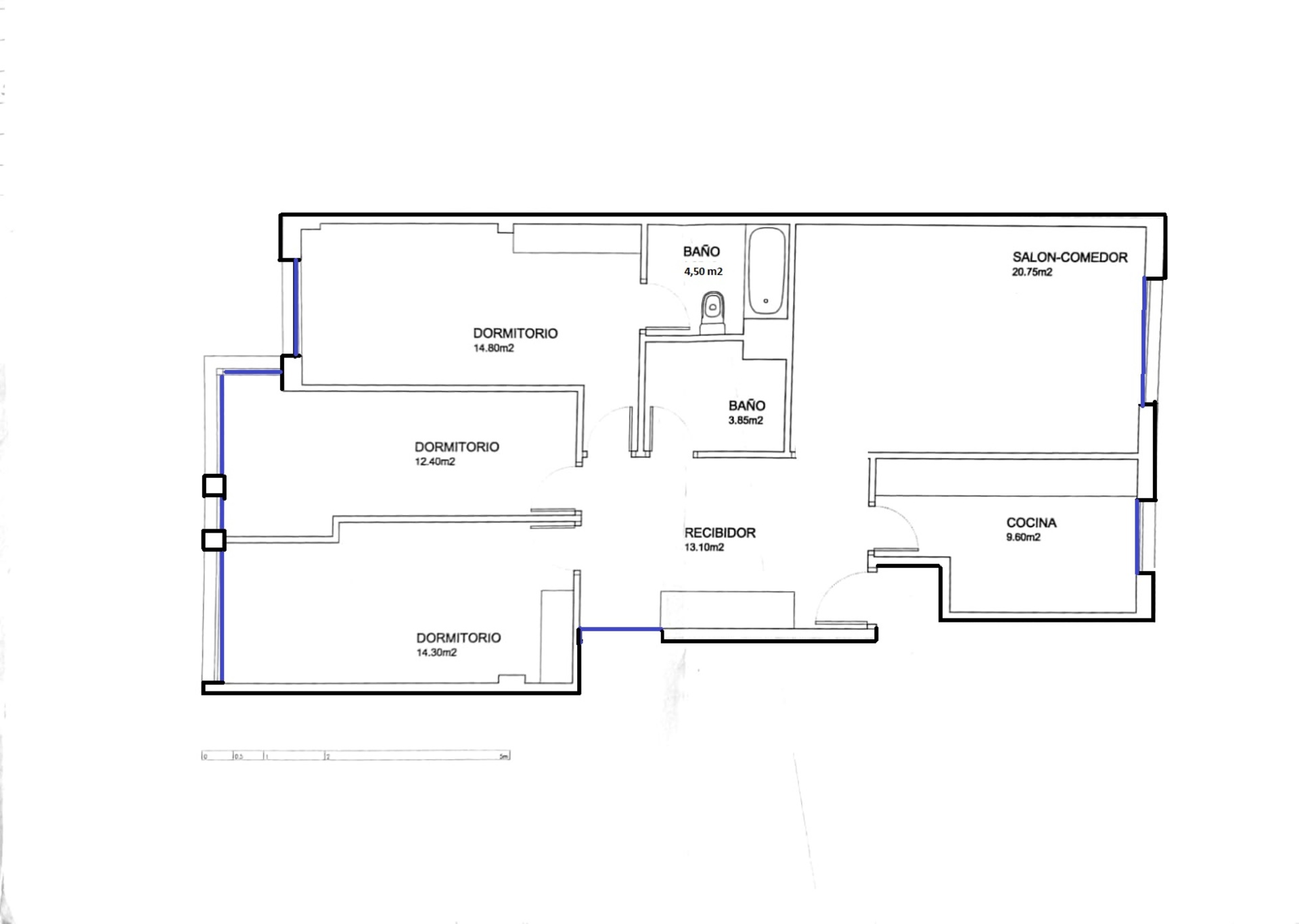 Pis de 110 m² a Santiago de Compostel·la
