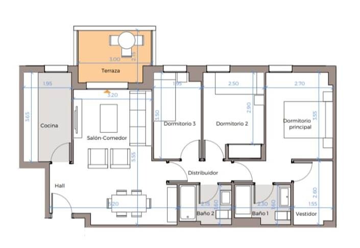 Piso de 75 m² en Córdoba