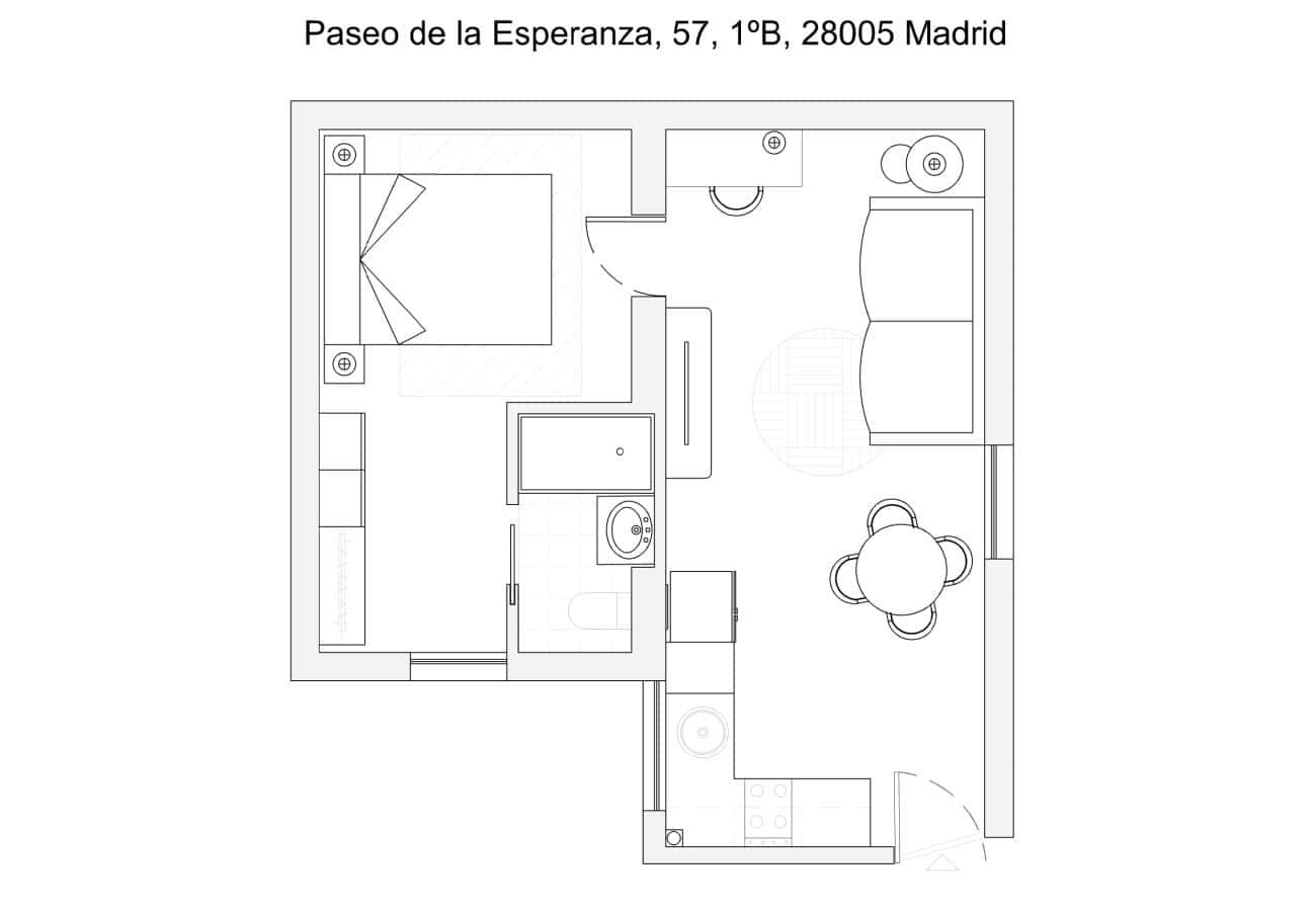 Pis de 45 m² a Madrid