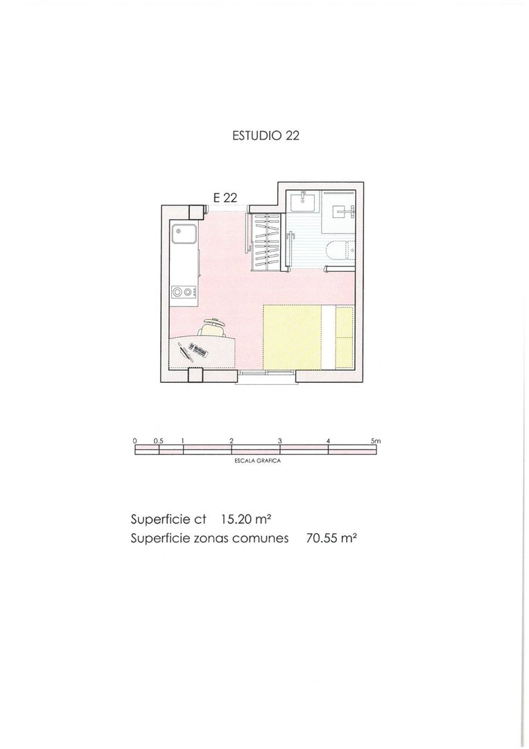 Piso de 32 m² en Murcia