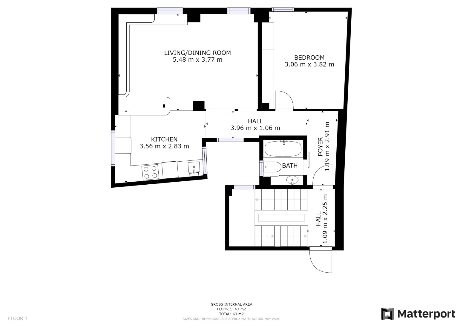 Wohnung 62 m² in Pamplona / Iruña