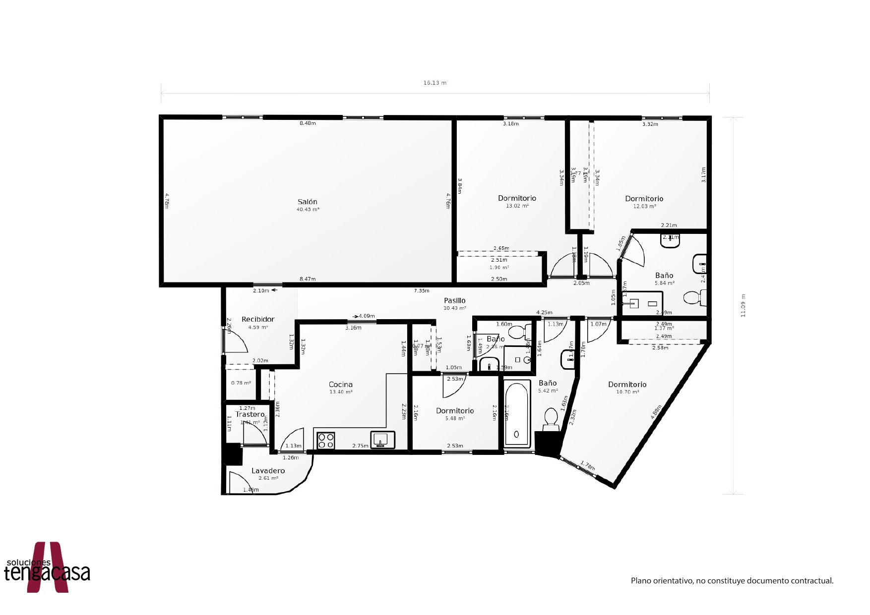 Piso de 211 m² en Madrid
