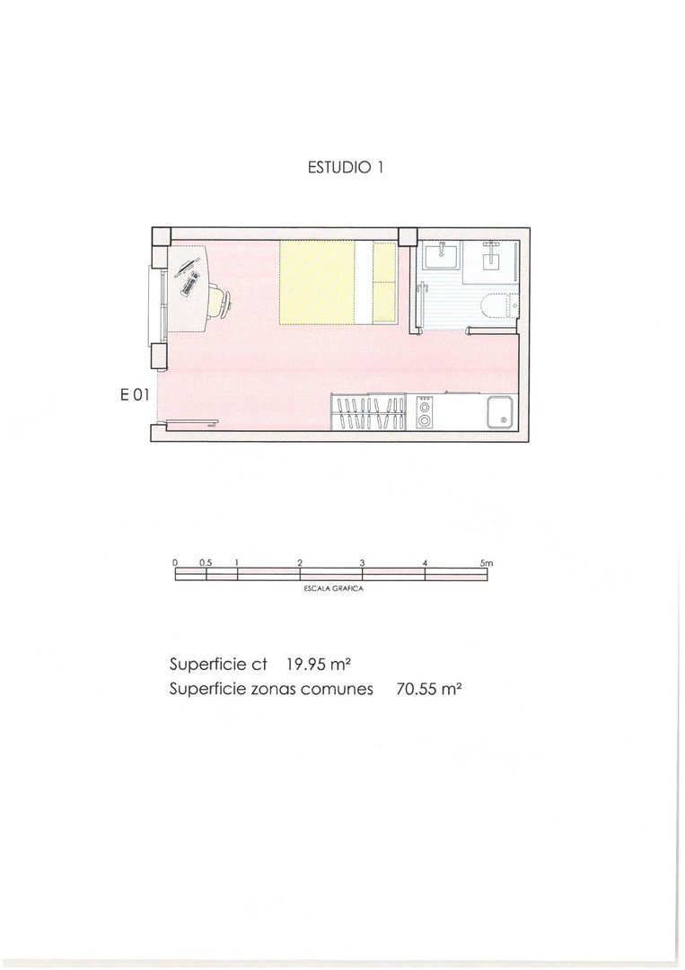 Piso de 32 m² en Murcia