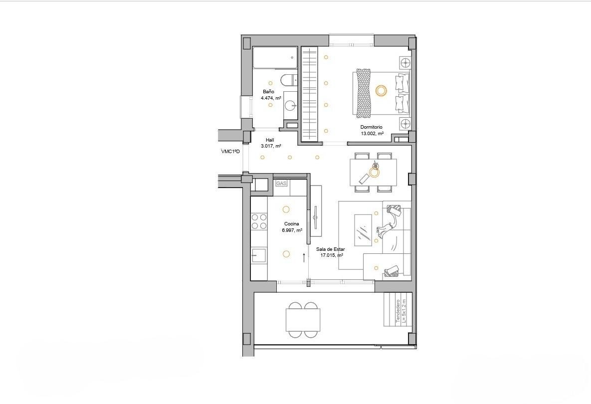 Appartamento 56 m² a Tudela