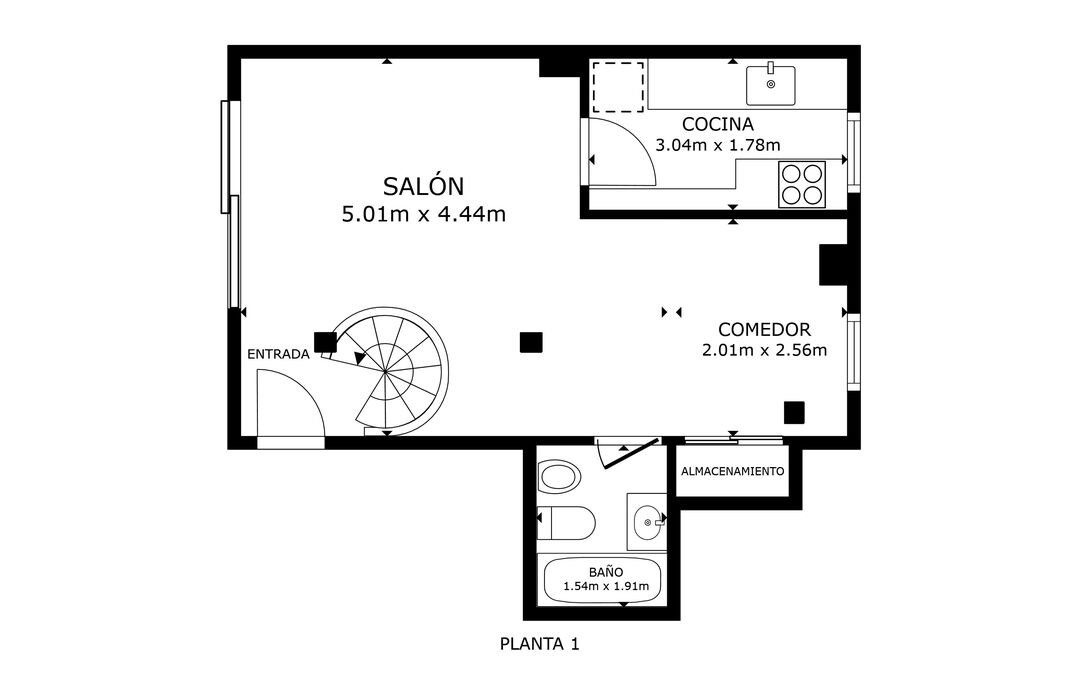 Pis de 98 m² a Madrid