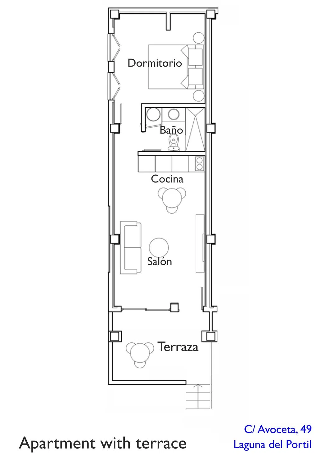 Piso de 49 m² en Huelva