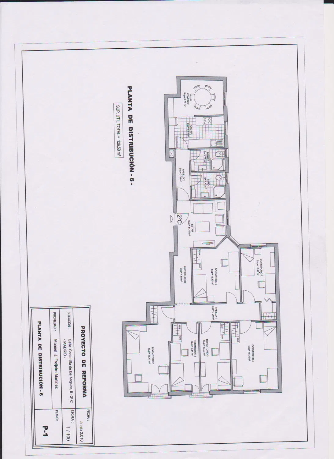 Habitación 160 m², Madrid